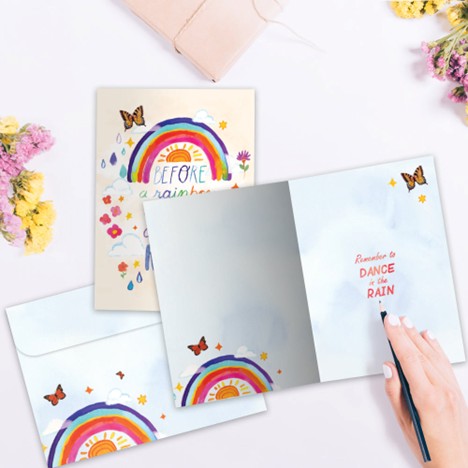 Greeting Card - Uplifting & Inspiring - Before a Rainbow