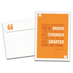 Greeting Card - Uplifting & Inspirational  - Braver Stronger Smarter