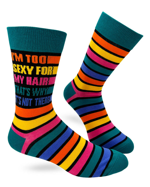 FABDAZ Men’s Crew Socks – Too Sexy for My Hair